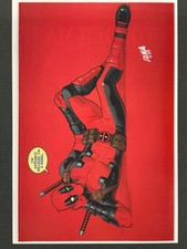 Deadpool #1L Nakayama Red Virgin 1:50 Ratio Incentive Marvel Color Block comic cover