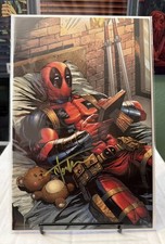 Deadpool & Wolverine:WWIII #1 Kirkham Virgin Variant Meme Cover Signed COA comic cover