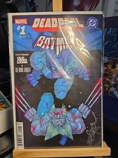 DEADPOOL BATMAN 1 SIGNED TIM TOWNSEND & MIKE SPICER COVER FRANK MILLER 1:50 COA. comic cover