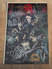 Marvel/DC Deadpool/Batman #1Z Capuccio Virgin Variant 9x Signed Cappuccio. Smith comic cover