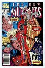 New Mutants #98N Newsstand Variant FN+ 6.5 1991 1st app. Deadpool comic cover