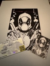 Wolverine #33 Scott Williams Deadpool Sketch Variant AUTO / 900 COA [KS13] comic cover