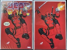 Deadpool #1 Unknown Comics David Nakayama Facsimile Trade Dress & Virgin Set comic cover