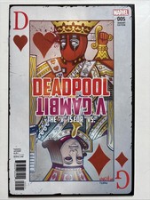 Deadpool v Gambit #5 - Marvel Comics - 2016 - Scott Koblish Playing Card Variant comic cover