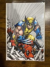 DEADPOOL #1 * + * TODD NAUCK SDCC COLOR SPLASH VIRGIN VARIANT LE 600 WOLVERINE comic cover