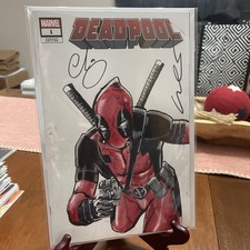 Deadpool #1 Exclusive Blank Variant Sketched & Signed By The Escorza Brothers comic cover