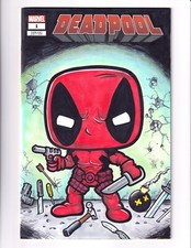 Deadpool (1st Appearance) Original Funko Pop Style Sketch Blank Variant Cover comic cover