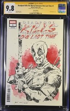 DEADPOOL KILLS THE MARVEL UNIVERSE ONE LAST TIME #1 SIGNED SKETCHED BY SAM HART comic cover