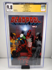 DEADPOOL #1 SIGNED MIKE MAYHEW CGC X JSA "SKETCH ON COVER" 2024 comic cover