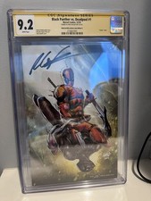 Black Panther Vs Deadpool #1 Virgin Variant Rob Liefeld Cover B signed comic cover