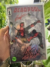 Deadpool #1 (Marvel Comics Nov 2024) Silver Foil Signed/sketch By Rob Liefeld comic cover