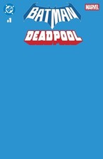 BATMAN DEADPOOL BLUE BLANK FOR SKETCH VARIANT DC MARVEL 2025 comic cover
