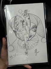 Deadpool Batman 1 Peach Momoko Sketch Virgin NYCC 2025 Foil COA In Hand comic cover