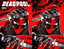 DEADPOOL #7 JOHN GIANG NEGATIVE BLEED EXCLUSIVE TRADE DRESS & VIRGIN SET comic cover