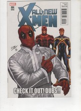 All New X-Men #4, Ron Lim Deadpool Incentive Variant, 9.4, 1st Print, 2016 comic cover
