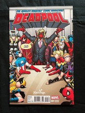 Deadpool #1 (2016) – 1st Mercs for Money, Hastings Exclusive Variant comic cover