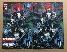 DEADPOOL/BATMAN #1 CAPPUCCINO PUNISHER LOBO VIRGIN VARIANT SET 1K comic cover