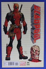 Deadpool #1 1:25 Tony Moore Variant / Marvel 2013 KEY Brian Posehn comic cover