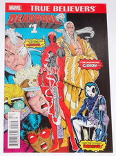 MARVEL TRUE BELIEVERS DEADPOOL 1st APP 2nd PRINT VARIANT REPRINT NEW MUTANTS #98 comic cover