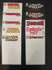 Marvel Comics Blank Sketch CVR - ASM, Deadpool , Fantastic 4, Captain Amer& More comic cover