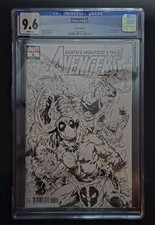 Avengers 1, LGY #691 - Deadpool Sketch Cover Variant, Greg Land - comic cover