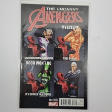 UNCANNY AVENGERS #4 DEADPOOL INCENTIVE VARIANT MARVEL 2016 (Very Good) comic cover