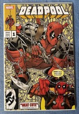 DEADPOOL #1 * + * TODD NAUCK GOLD TRADE VARIANT 1200 SPIDER-MAN comic cover