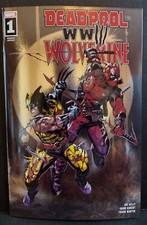 DEADPOOL WOLVERINE WW III #1 + 9.6 WHATNOT MARVEL PACK NYCC GOLD FOIL VARIANT comic cover