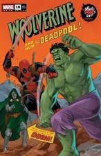 Wolverine #18 - Deadpool Hulk Doom - April Pool's Day Variant - Marvel 2026 comic cover