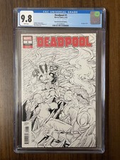 Deadpool # 1 , , 1:1000 Remastered Sketch Variant , Rob Liefeld comic cover