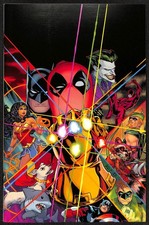 Deadpool Batman #1 Russell Dauterman 1:25 3rd Print Virgin Variant comic cover