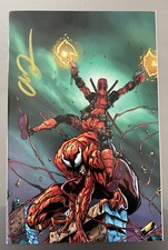 DEADPOOL #5 (2024), SIGNED Drew Zucker virgin variant, , COA comic cover