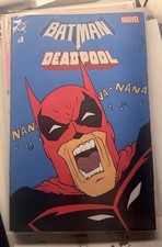 BATMAN DEADPOOL 1 DEADBAT ART / SKETCH COVER WOW comic cover