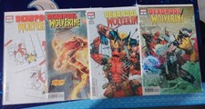Deadpool Wolverine #1-4 Variants Lot Marvel Doodlepool Barends Churchill comic cover