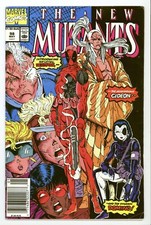 THE NEW MUTANTS #98 1st DEADPOOL & DOMINO SUPER AUSTRALIAN PRICE VARIANT comic cover