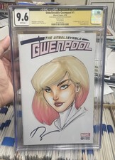 Unbelievable Gwenpool #1 signed and sketch by Ryan Kincaid comic cover