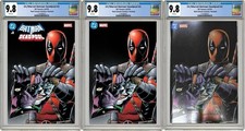 DC/MARVEL: BATMAN/DEADPOOL #1 BOLLAND TRADE, VIRGIN & FOIL VARIANTS SET comic cover