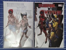Deadpool & Wolverine WWIII #1 J Scott Campbell Trade + Virgin Variant Lot + comic cover