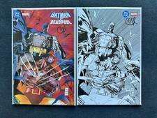 DC/Marvel: Batman/Deadpool #1 TheMannBoyz Variant DUBAI SIGNED EXCLUSIVE Bundle comic cover