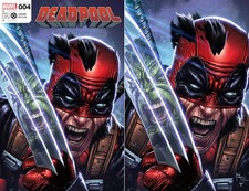 DEADPOOL #4 MICO SUAYAN EXCLUSIVE TRADE DRESS & VIRGIN VARIANT SET comic cover