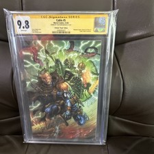CABLE 5 Virgin Cover VARIANT SS signed TYLER KIRKHAM 2020 Deadpool comic cover