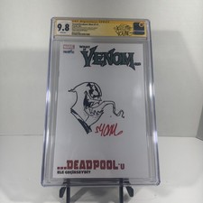 What If Venom/Deadpool Skottie Young Blank Cover Signed And Sketch 1 Of 1 comic cover
