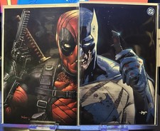 Batman #1 & Deadpool Wolverine #9 NYCC Connecting Variant Set 1000 Print COA comic cover