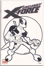 UNCANNY X-FORCE #1 DYNAMIC FORCES SIGNED KEVIN GREAVES REMARKED DEADPOOL SKETCH comic cover