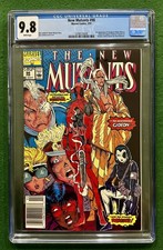 New Mutants # 98 - NEWSSTAND Variant - WHITE Pages - First Deadpool Key comic cover