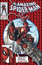 AMAZING SPIDER-MAN #39 ALAN QUAH DEADPOOL HOMAGE MCFARLANE 300 TRADE VARIANT-A comic cover
