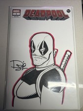 Deadpool #1 Dietrich Smith Marvel Comics (ORIGNAL SKETCH + AUTO) W/COA comic cover