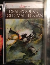 Deadpool vs Old Man Logan #1 Sketch Cvr STUART SAYGER SS ONE OF A KIND comic cover
