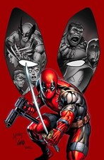 Deadpool Team Up 1 Rob Liefeld Creations Virgin Variant Marat Mychaels Wolverine comic cover