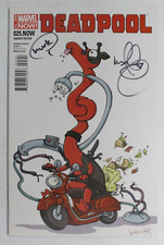 Deadpool #25.NOW Katie Cook Animal Variant SIGNED No COA Marvel Comics 2014 comic cover